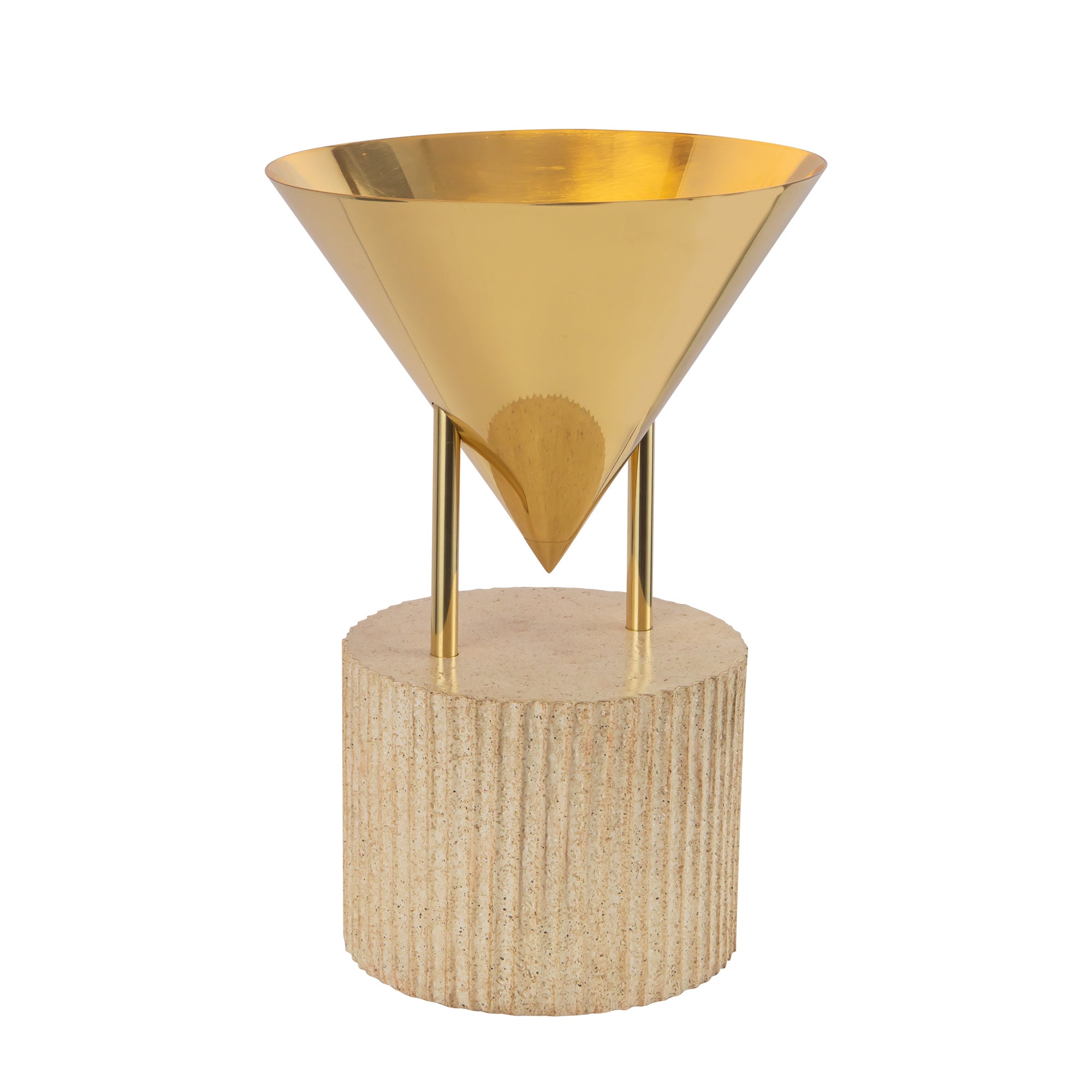 Versus 15-in Brass Table Lamp