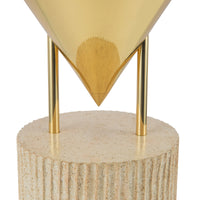 Versus 15-in Brass Table Lamp