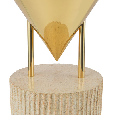 Versus 15-in Brass Table Lamp