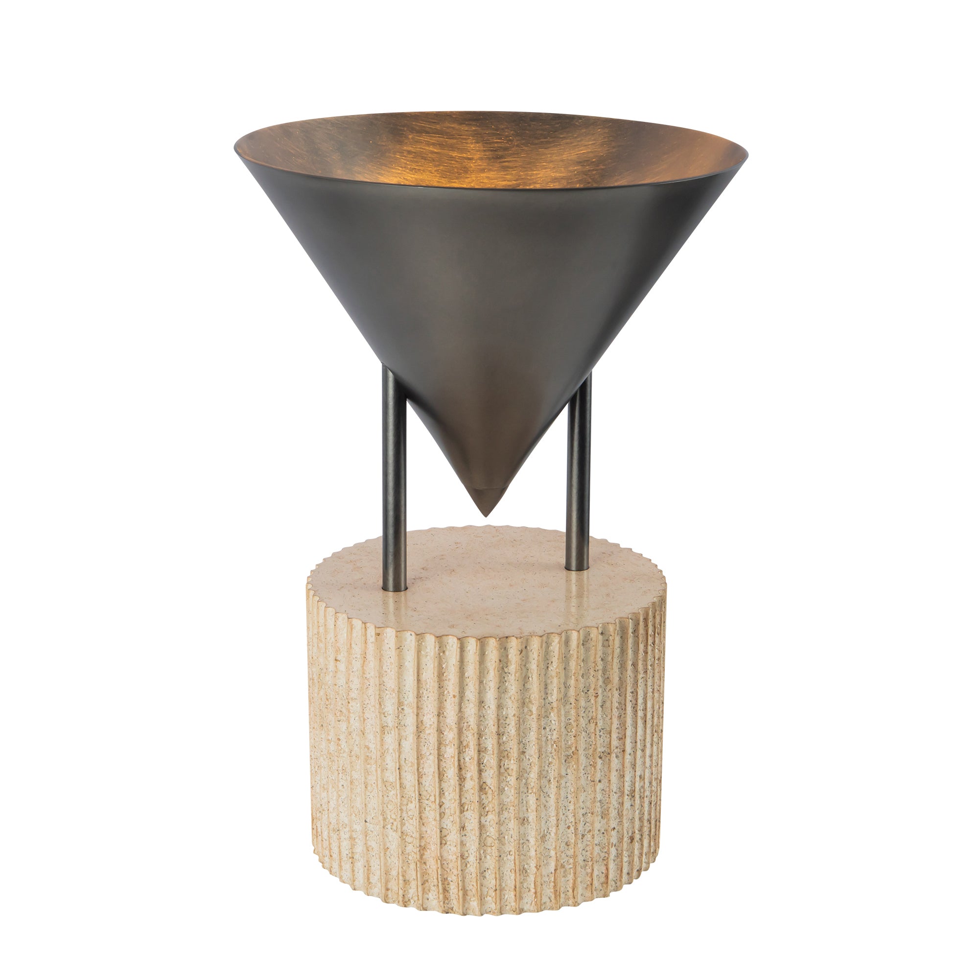 Versus 15-in Brass Table Lamp
