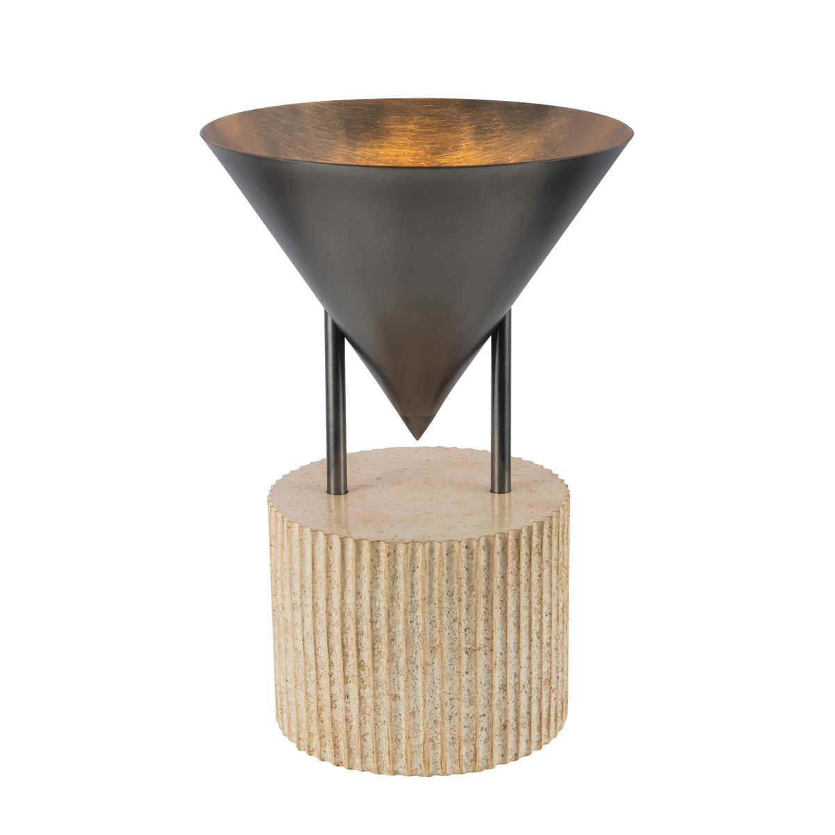 Versus 15-in Brass Table Lamp