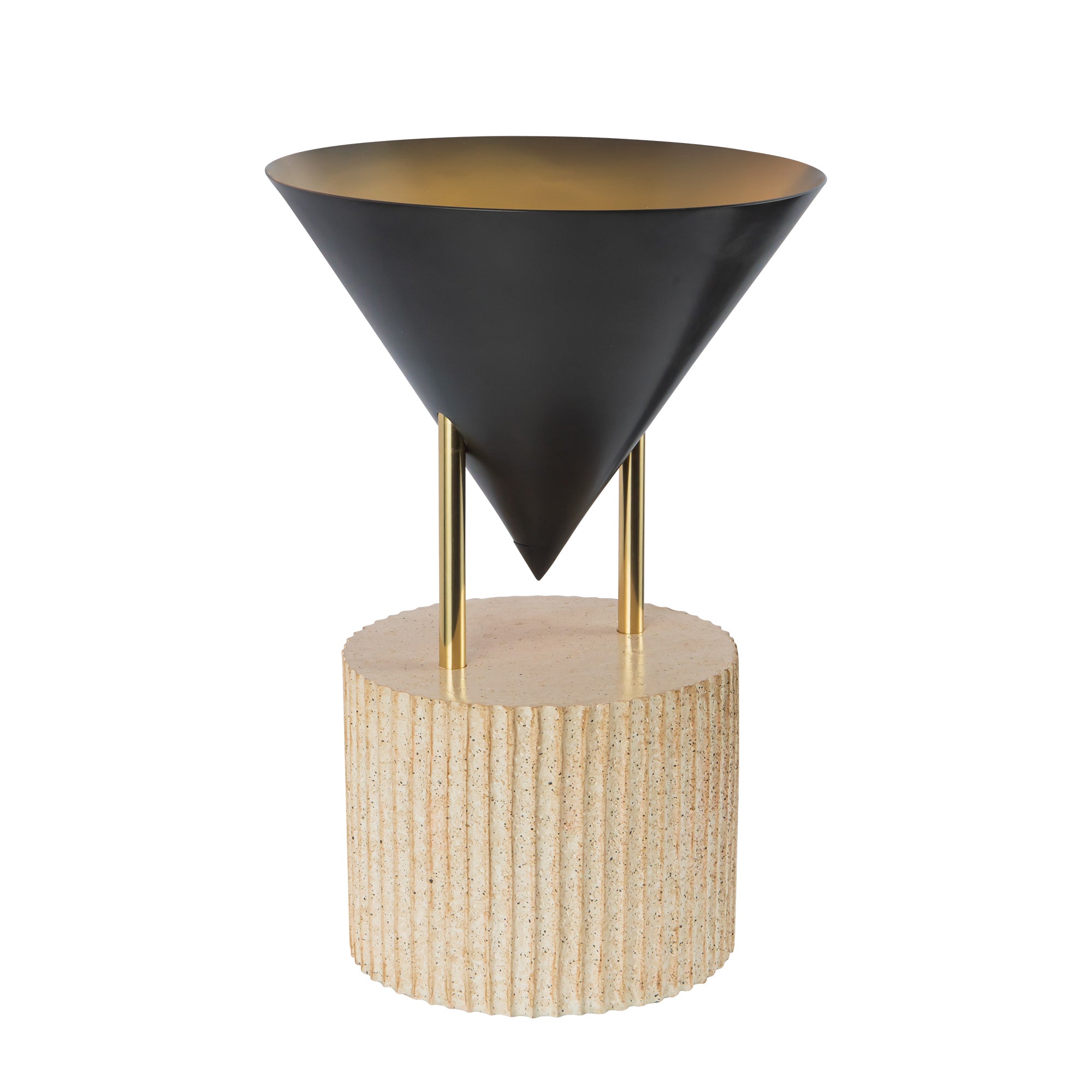 Versus 15-in Brass Table Lamp