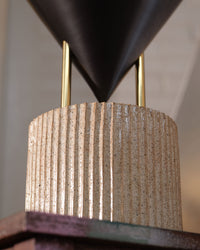 Versus 15-in Brass Table Lamp