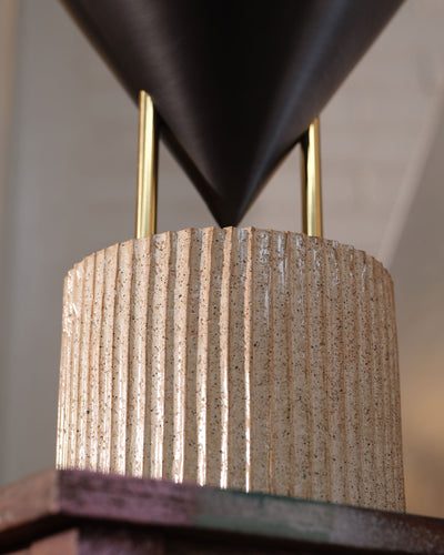 Versus 15-in Brass Table Lamp
