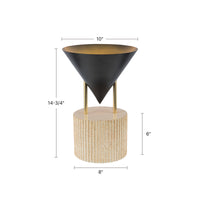 Versus 15-in Brass Table Lamp