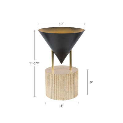 Versus 15-in Brass Table Lamp