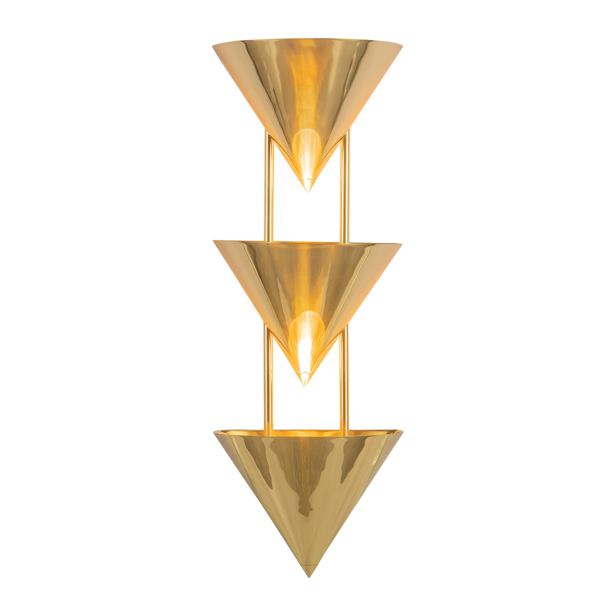 Versus 28-in Brass Wall Sconce