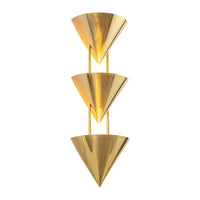 Versus 28-in Brass Wall Sconce