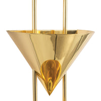Versus 28-in Brass Wall Sconce