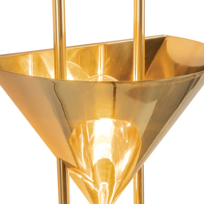Versus 28-in Brass Wall Sconce