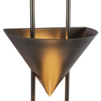 Versus 28-in Brass Wall Sconce