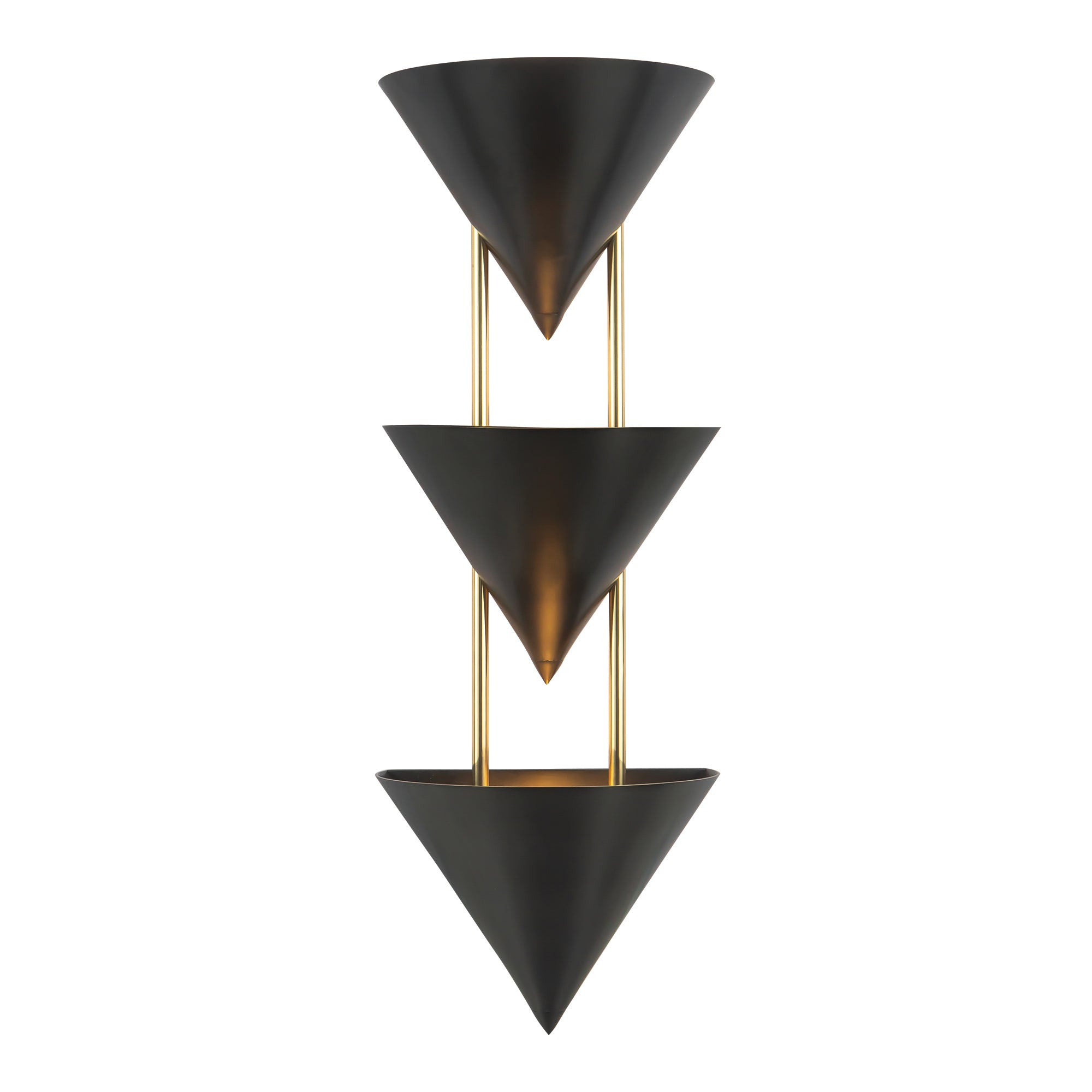 Versus 28-in Brass Wall Sconce