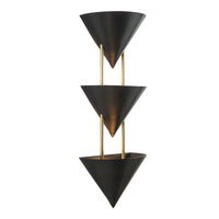 Versus 28-in Brass Wall Sconce