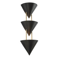 Versus 28-in Brass Wall Sconce