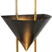 Versus 28-in Brass Wall Sconce
