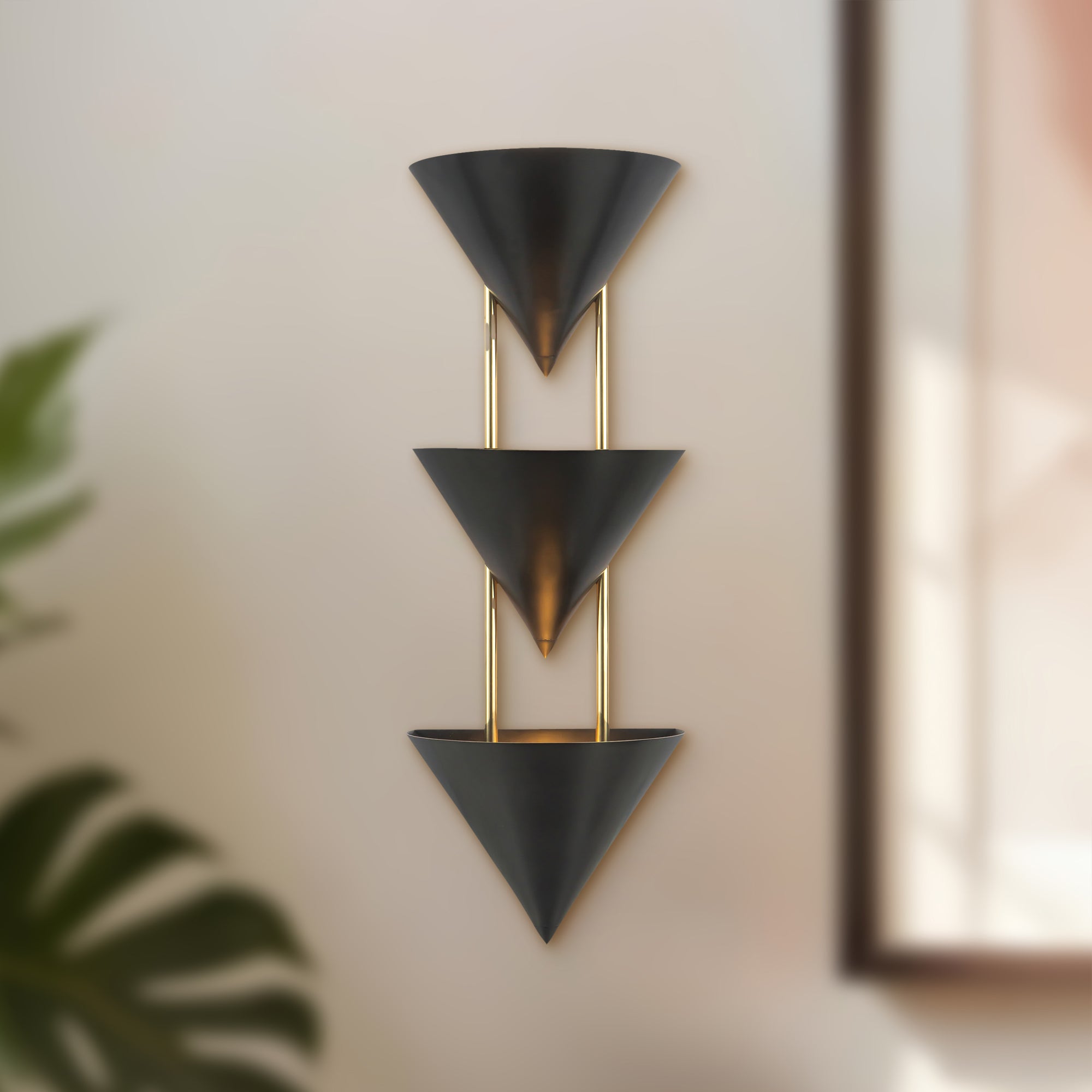 Versus 28-in Brass Wall Sconce