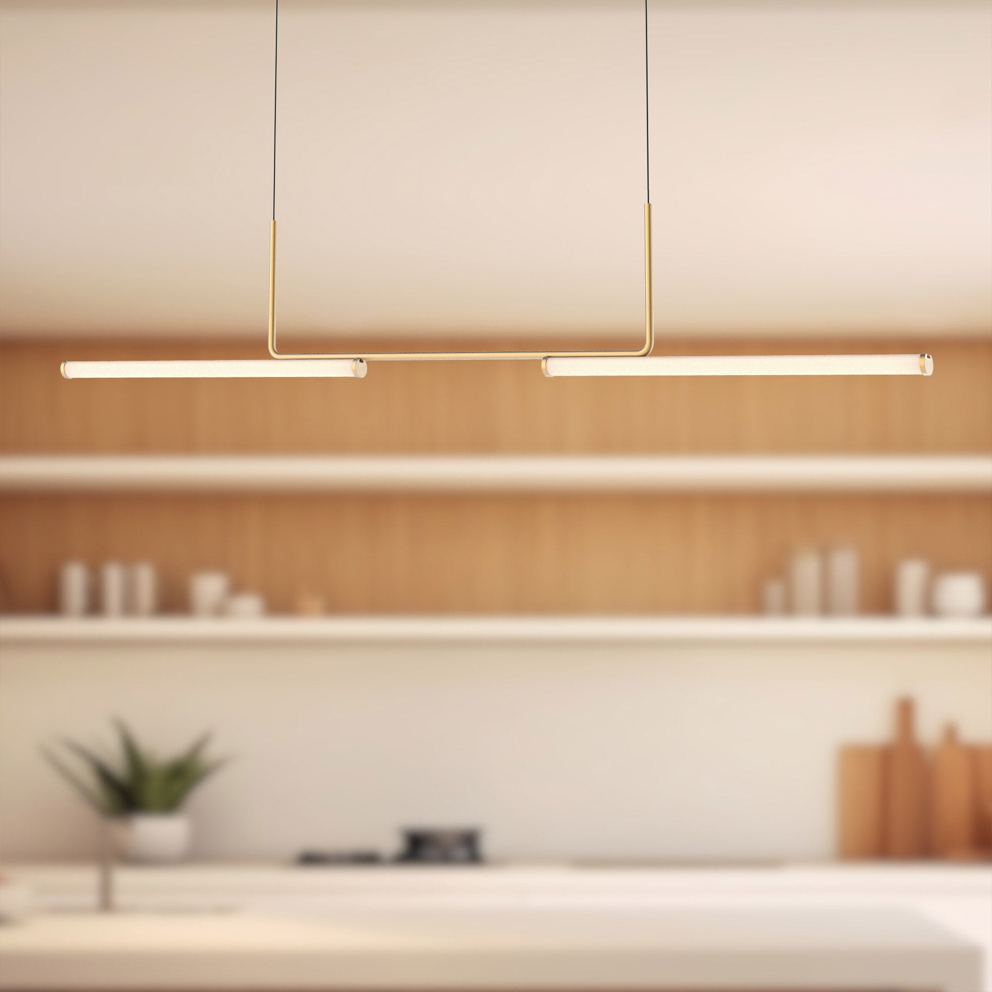 Vesper 73-in Aluminum Linear Pendant