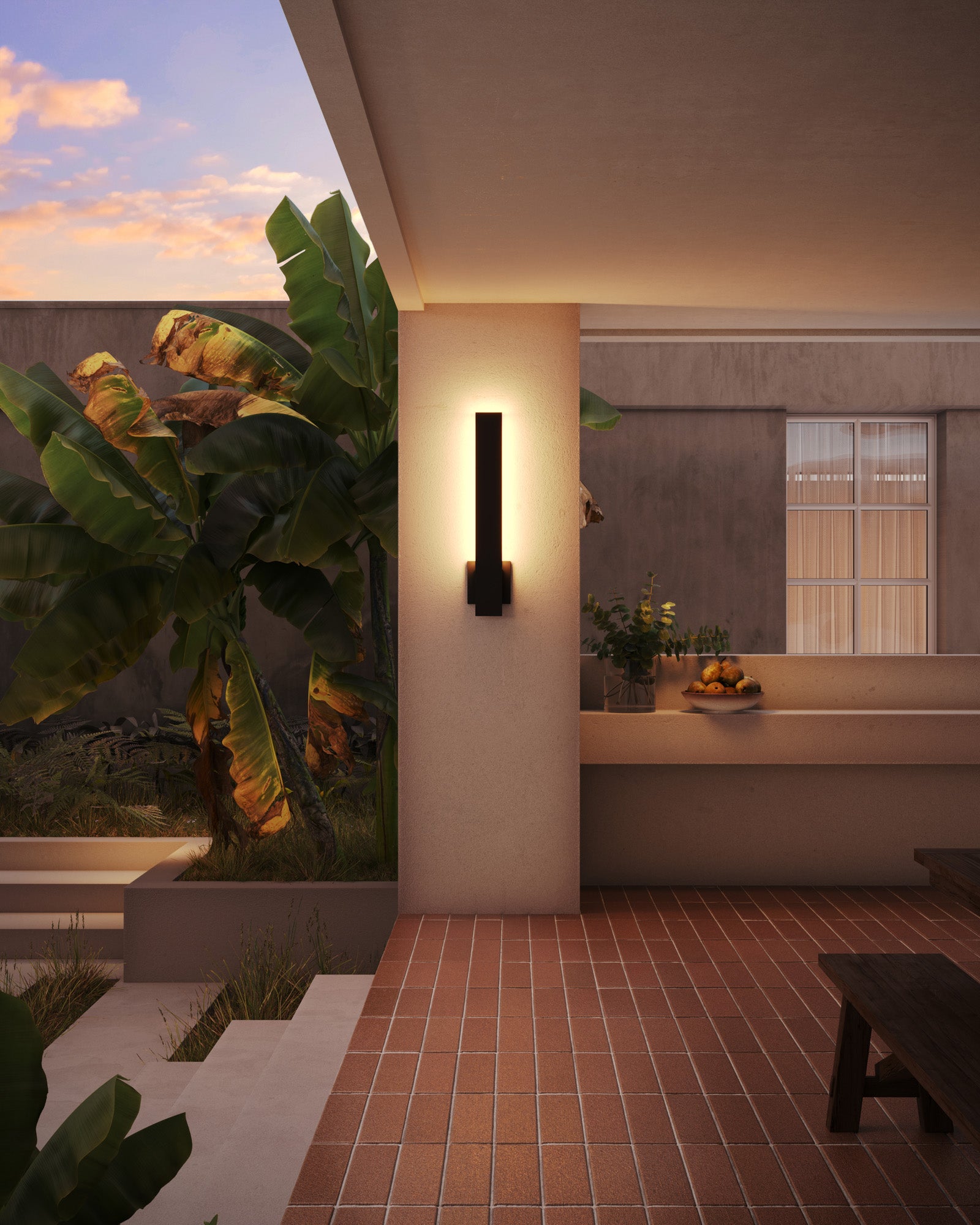 Vesta 24-in Aluminum Wall Light