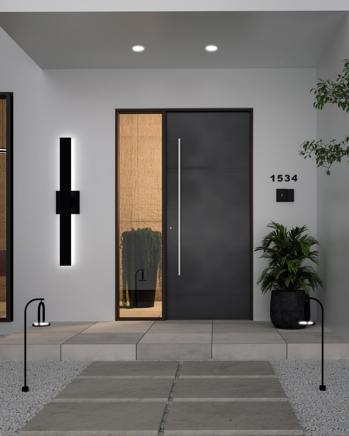 Vesta 28-in Aluminum Wall Light