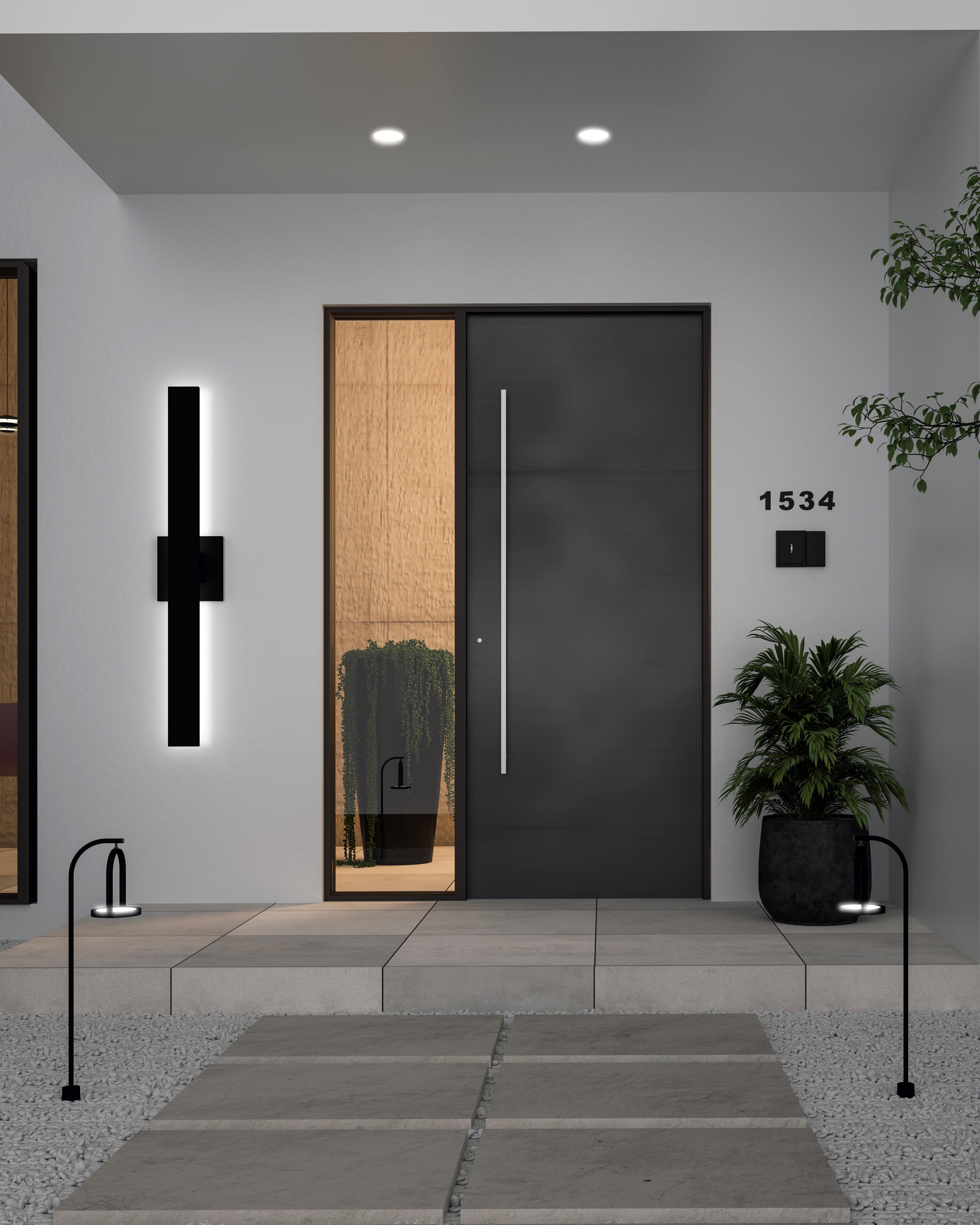 Vesta 28-in Aluminum Wall Light