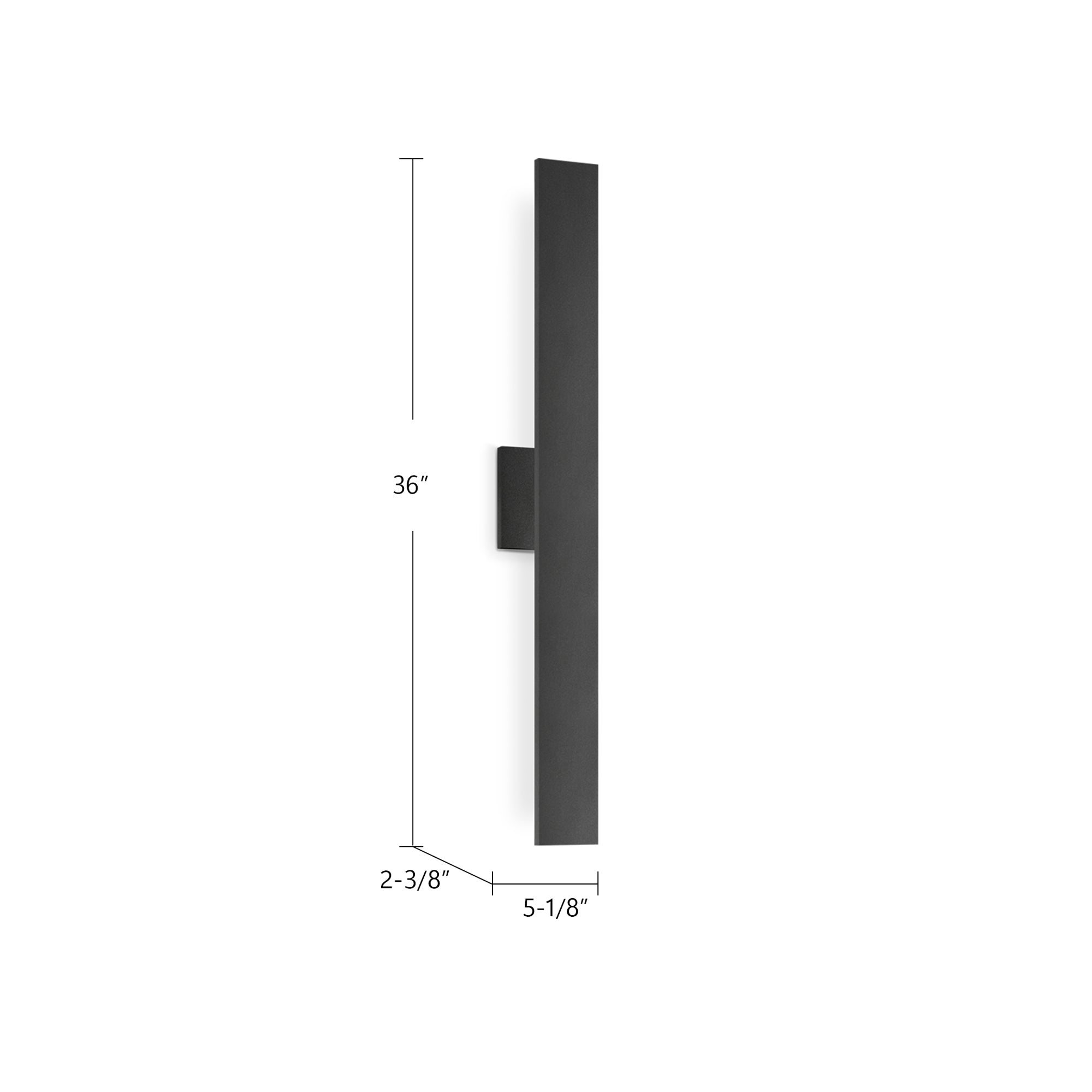 Vesta 36-in Aluminum Wall Light