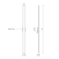 Vesta 72-in Aluminum Wall Light