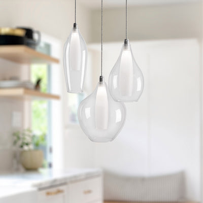 Victoria 3 Head Aluminum Multi Pendant