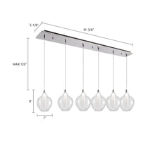 Victoria 43-in Aluminum Multi Pendant
