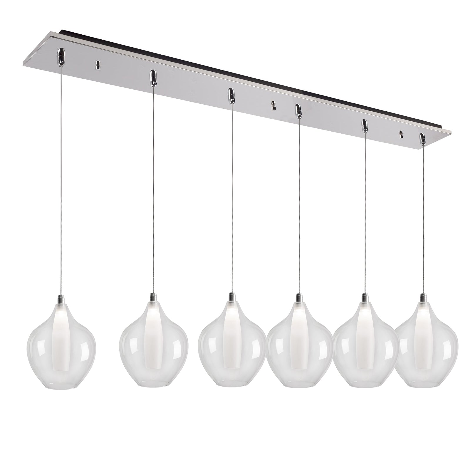 Victoria 43-in Aluminum Multi Pendant