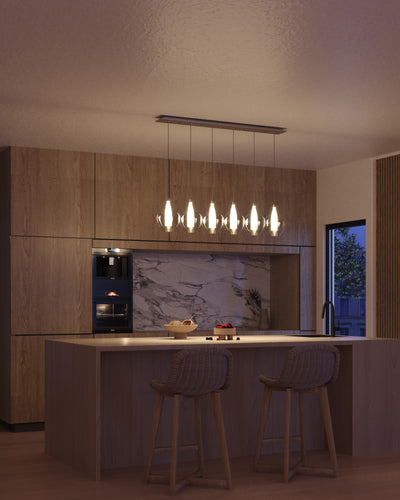 Victoria 43-in Aluminum Multi Pendant