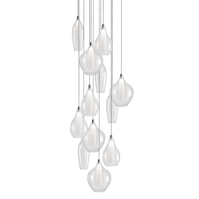 Victoria 12 Head Aluminum Multi Pendant