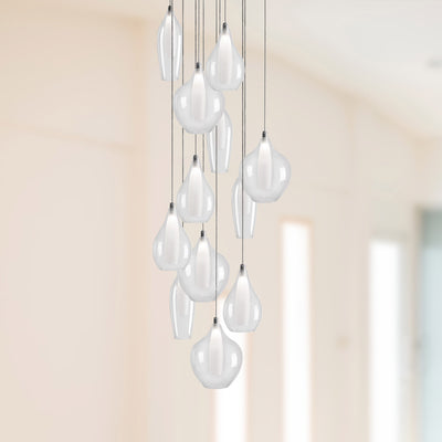 Victoria 12 Head Aluminum Multi Pendant
