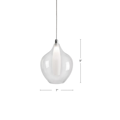 Victoria 7-in Aluminum Pendant