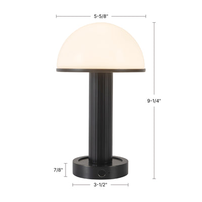 Vienna 9-in Steel Table Lamp