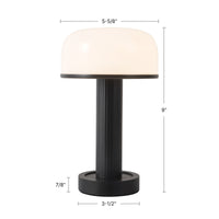 Vienna 9-in Steel Dimmable LED Table Lamp