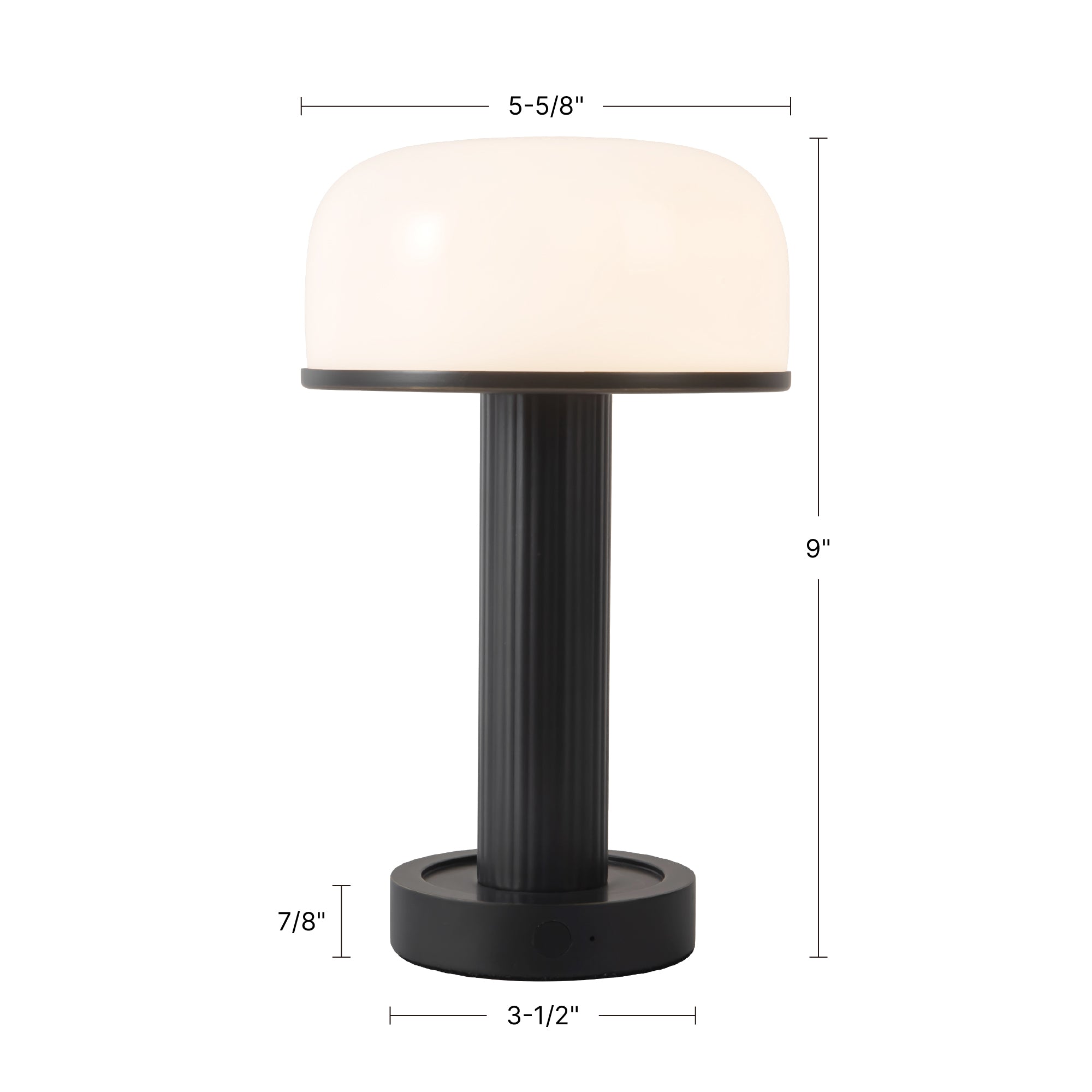 Vienna 9-in Steel Dimmable LED Table Lamp