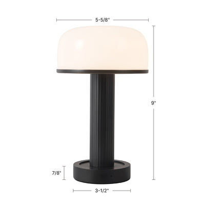 Vienna 9-in Steel Dimmable LED Table Lamp