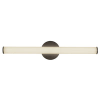 Vire 24-in Aluminum Steel Acrylic Wall Sconce