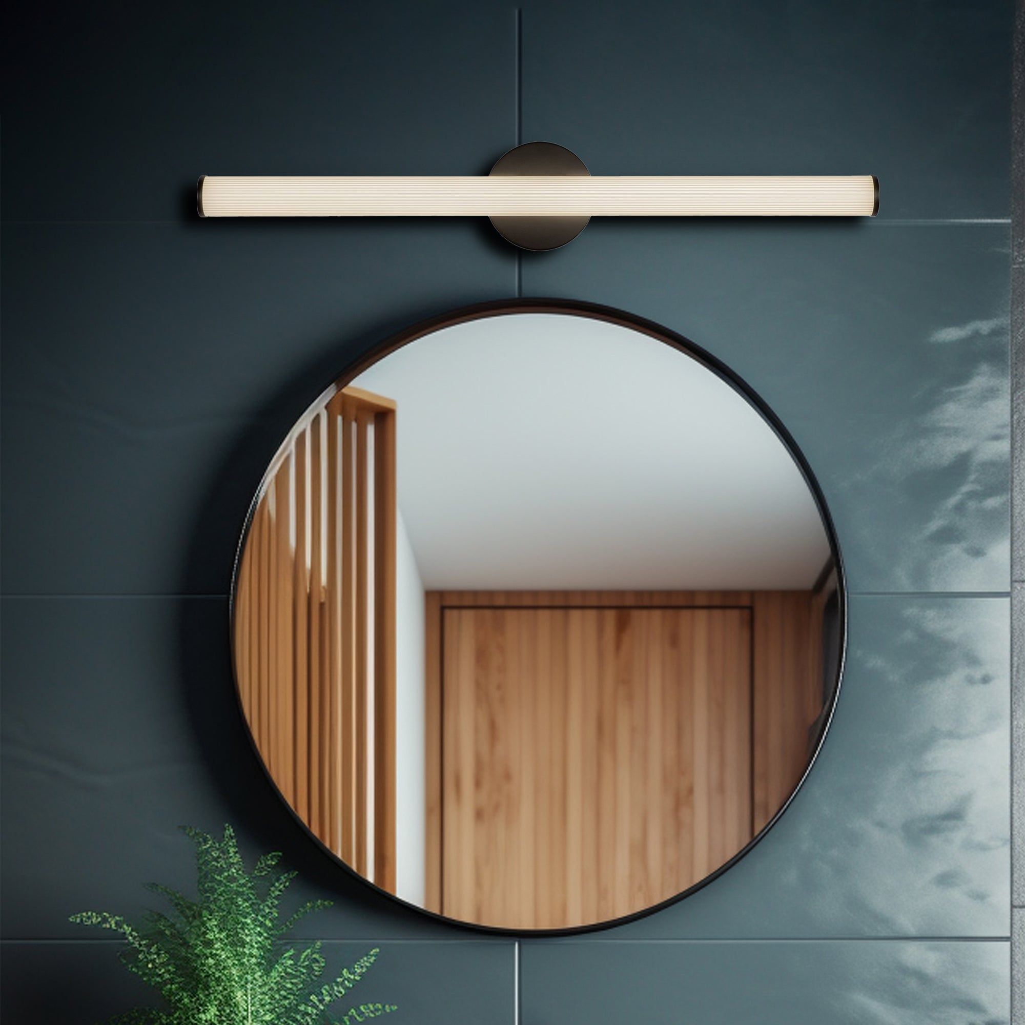 Vire 30-in Aluminum Steel Acrylic Wall Sconce