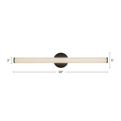 Vire 30-in Aluminum Steel Acrylic Wall Sconce