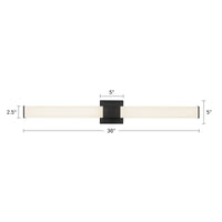 Vivi 36-in Aluminum Steel Acrylic Wall Sconce