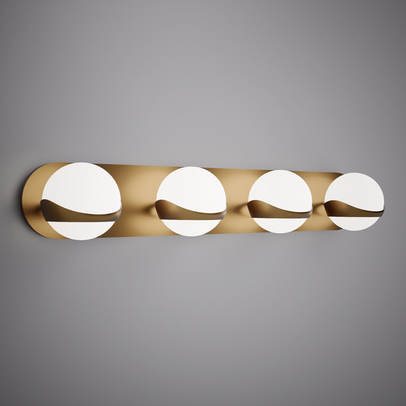 4 Lights Noa 4-light  Vanity light Aged bras  Dimmable 200W