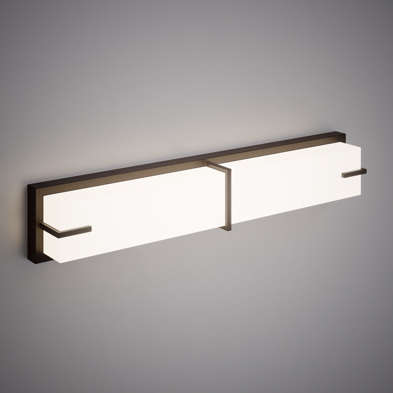 Misty 24-in wall/vanity light Matte Black  Dimmable 25W