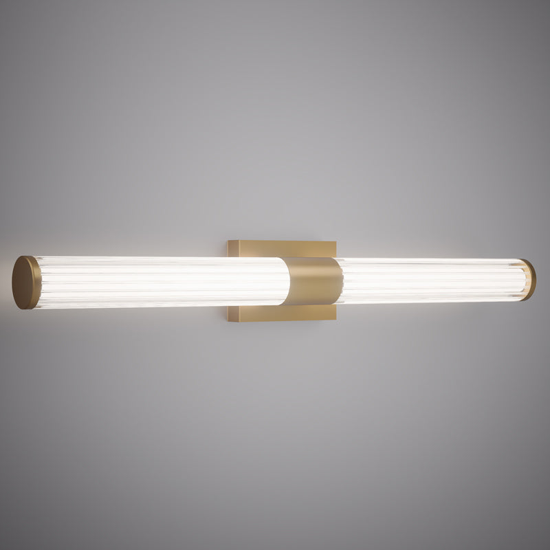 Satin Brass 36" LED Vanity Light  3CCT 2400 Lumens Dimmable