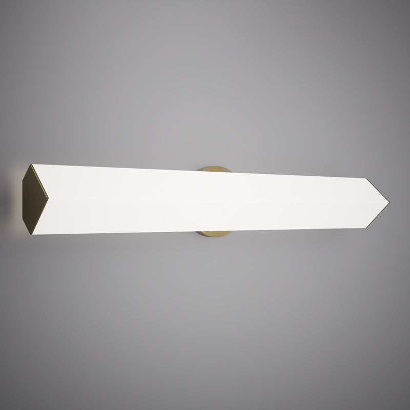 Satin Brass 36" LED Vanity Light  3CCT 2450 Lumens Dimmable