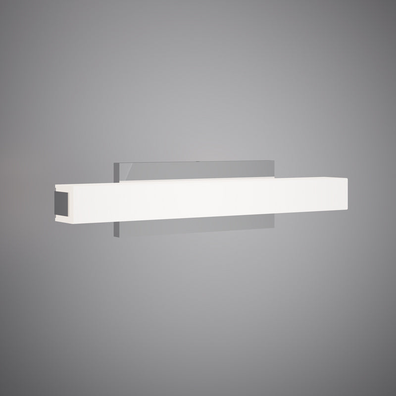 Flat 18-in  Polished Chrome  Dimmable 20W
