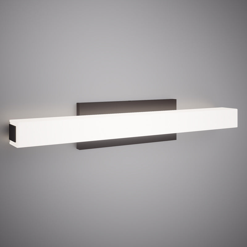 Flat 24-in  Matte Black  Dimmable 25W