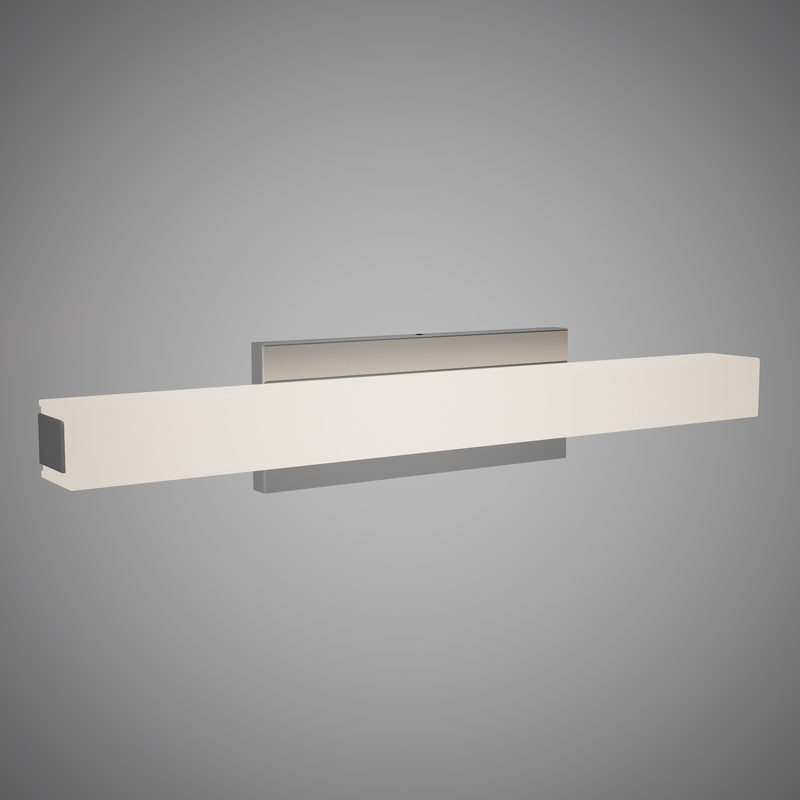 Flat 24-in  Brushed nickel  Dimmable 25W