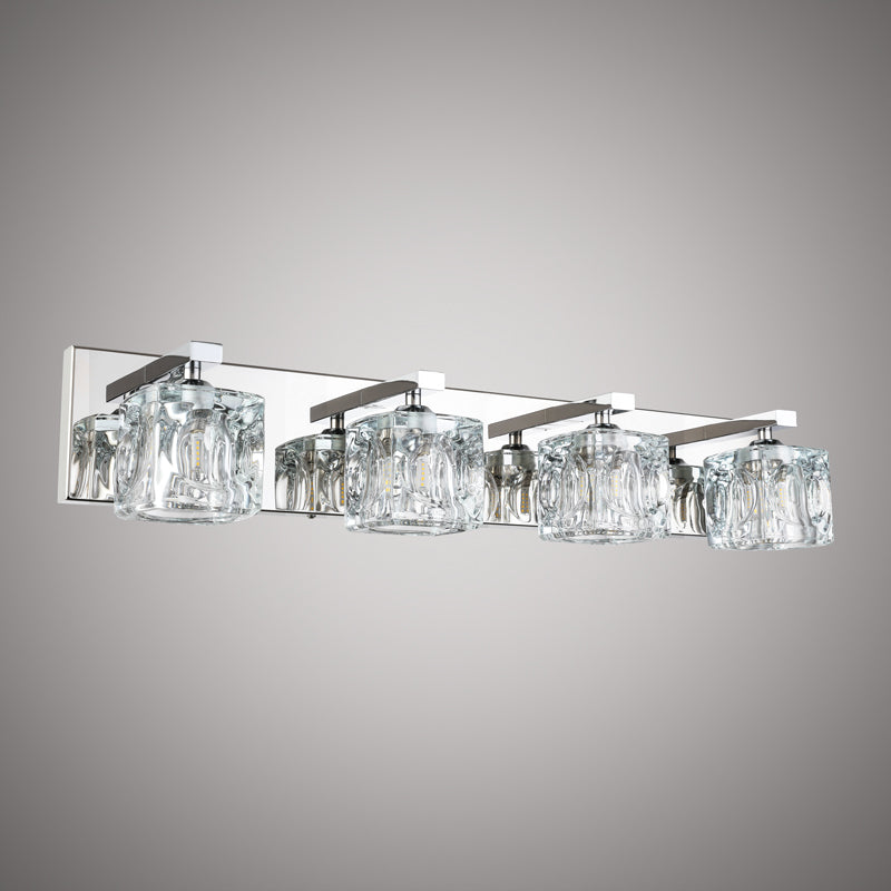 4 Lights Alba 4-light Vanity Light Polished Chrome  Dimmable 200W