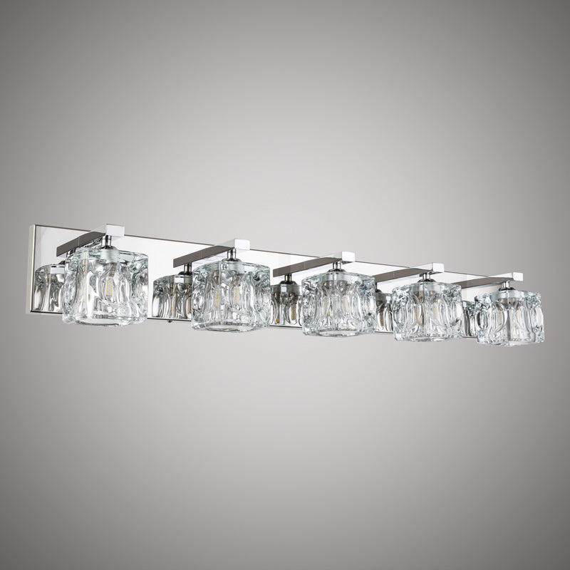 5 Lights Alba 5-light Vanity Light Polished Chrome  Dimmable 250W